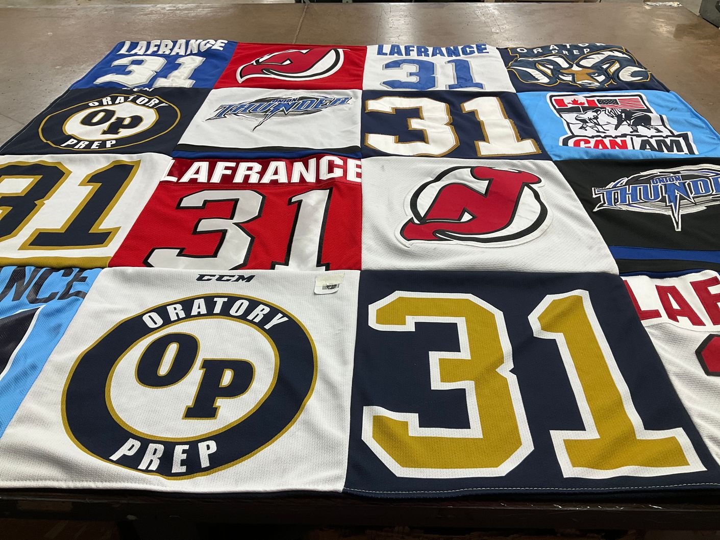 T-shirt quilt featuring union thunder by Zoe from NJ