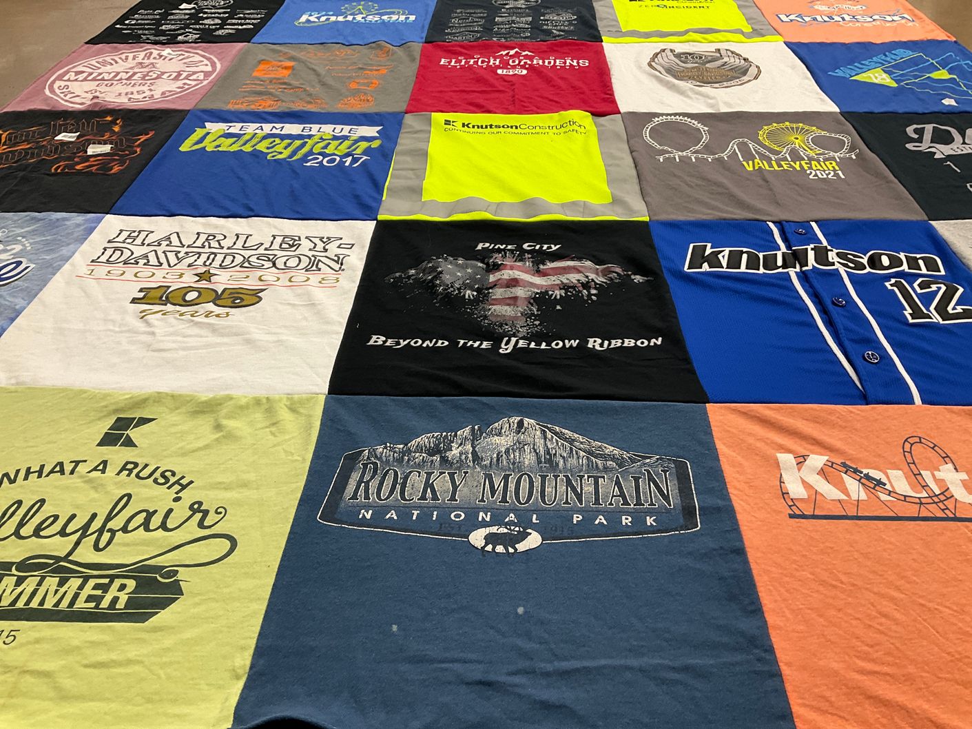 T-shirt quilt from university of minnesota by Nancy from MN