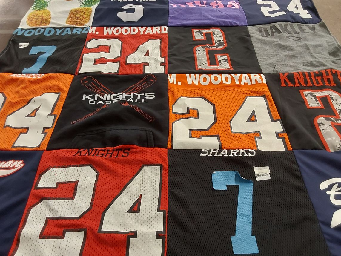 T-shirt quilt from knights by Sarah from VA