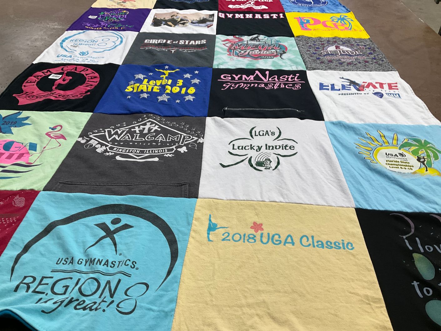 T-shirt quilt from university of georgia by Heather from FL