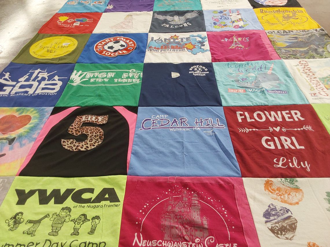 T-shirt quilt featuring waltham soccer by Amanda from MA
