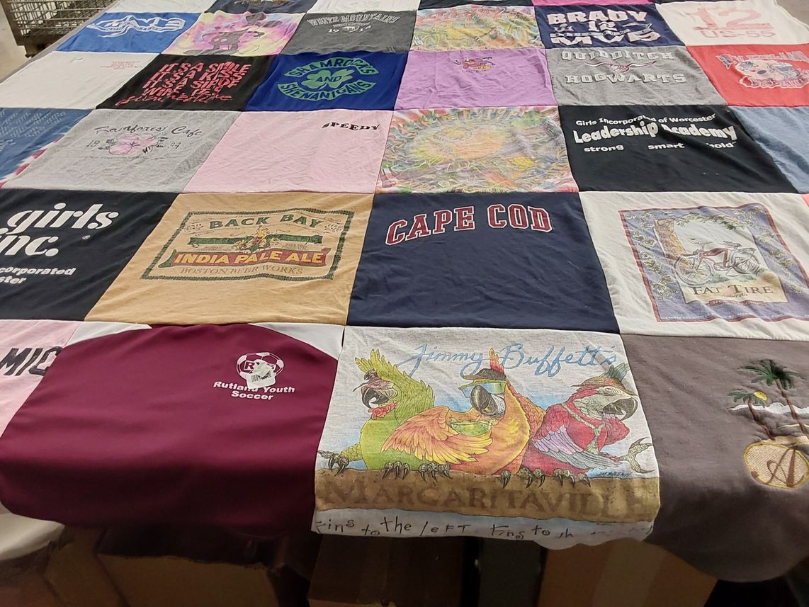 T-shirt quilt from rutland youth soccer by Alyssa from MA