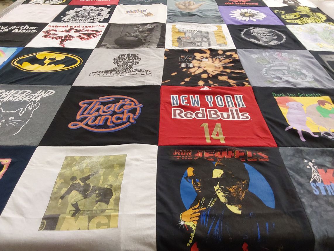 T-shirt quilt featuring new york red bulls by Robert from VA