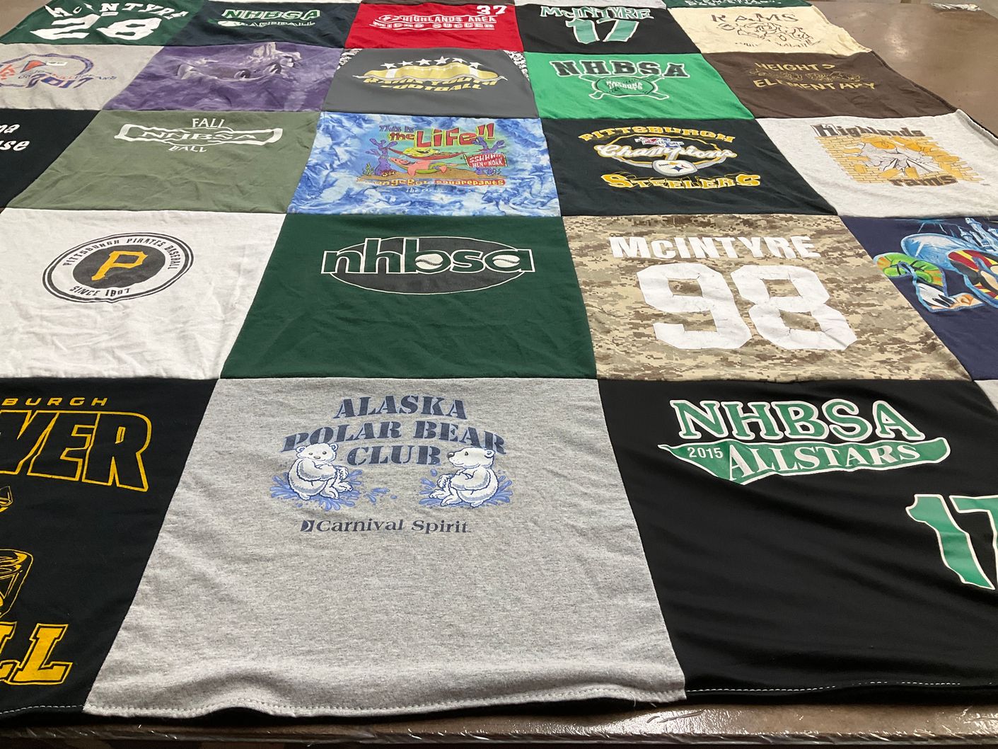 T-shirt quilt by Amanda from PA