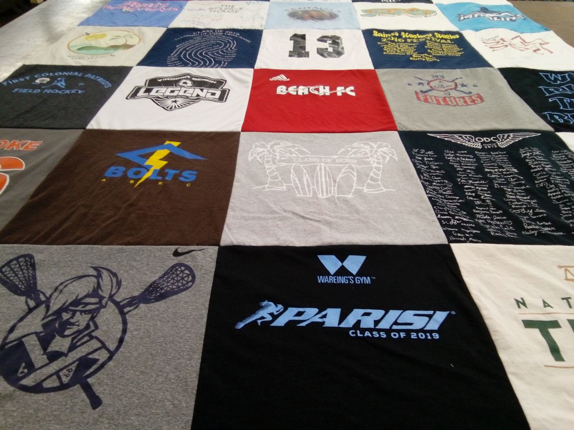 T-shirt quilt featuring beach fc by Paula from VA