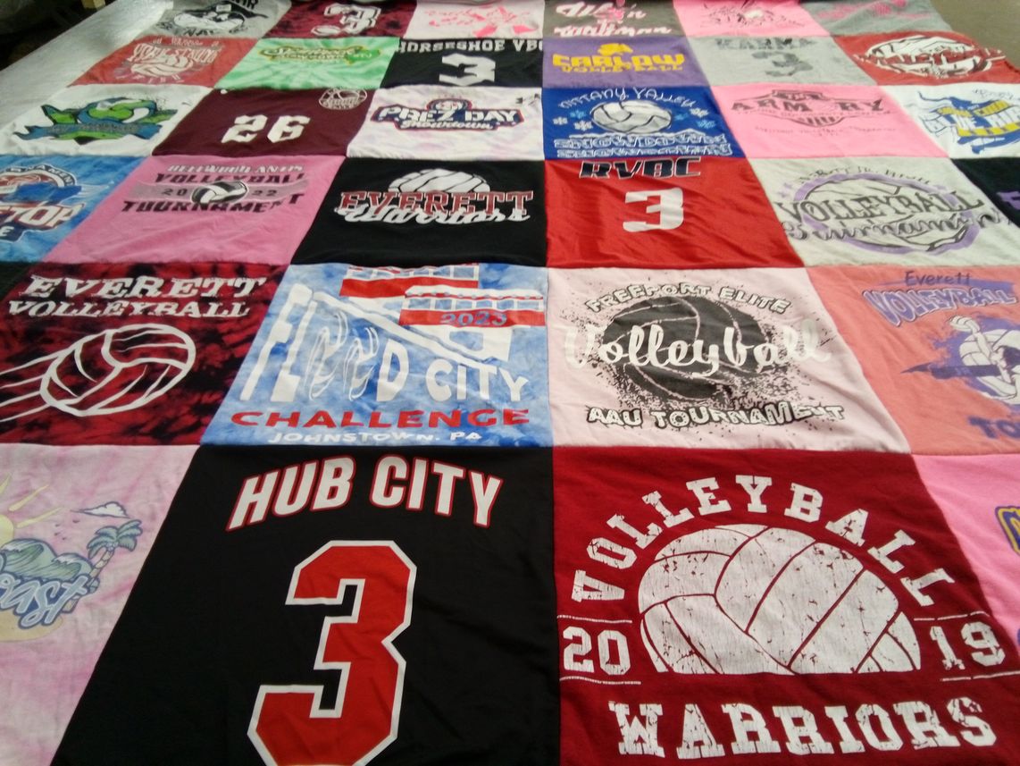 T-shirt quilt featuring hub city warriors by Kari from PA