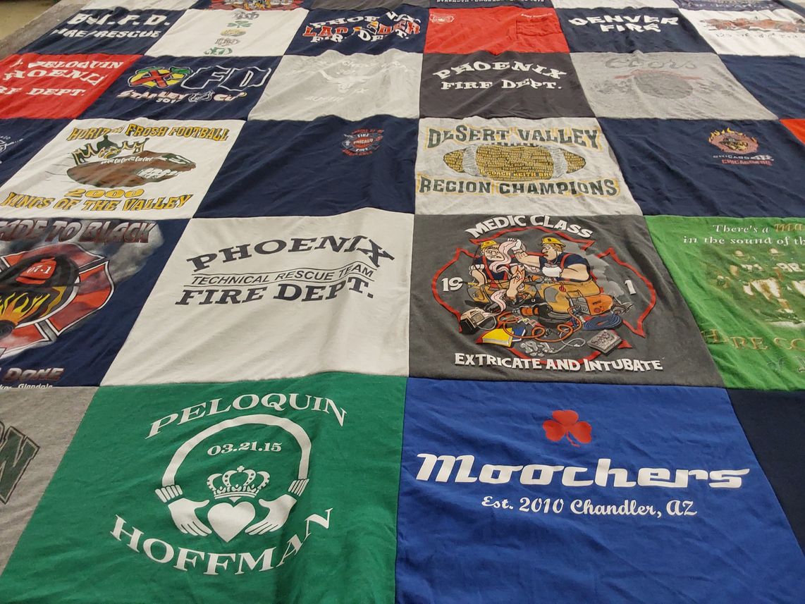 T-shirt quilt from desert valley high school by Andrew from AZ
