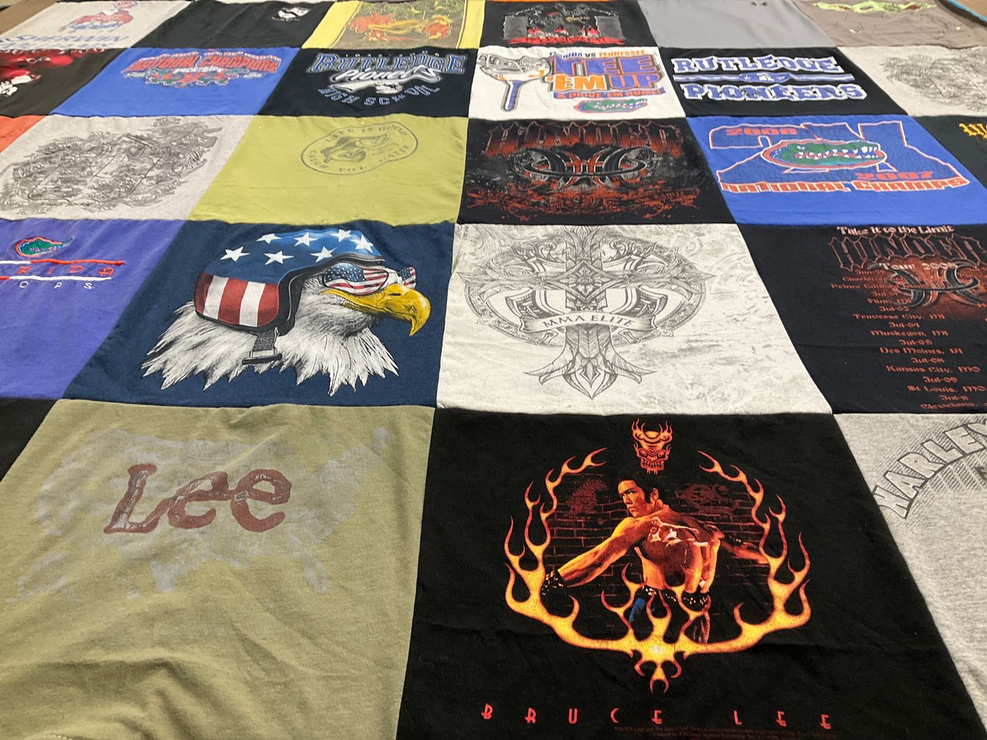 T-shirt quilt featuring university of florida gators by Sherri from TN