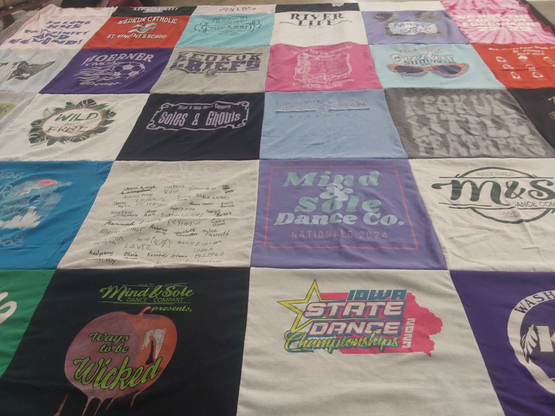 T-shirt quilt from kedron catholic school by Jennifer from IA