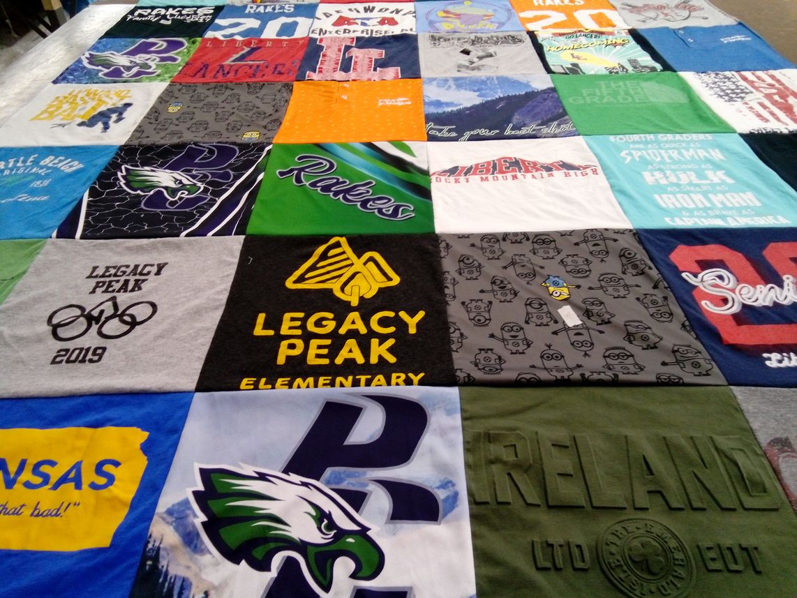 T-shirt quilt from legacy peak elementary by CLIFFORD from CO
