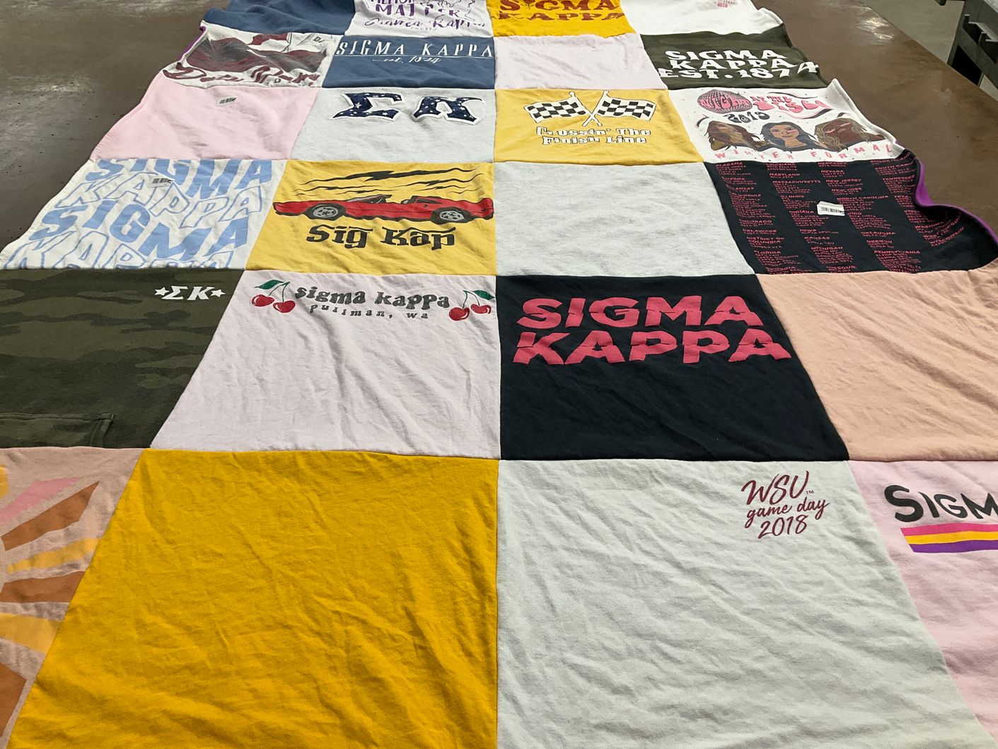 T-shirt quilt from washington state university by Madelyn from WA