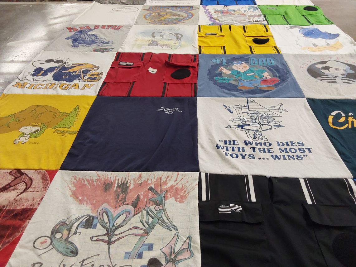 T-shirt quilt from university of michigan by David from FL
