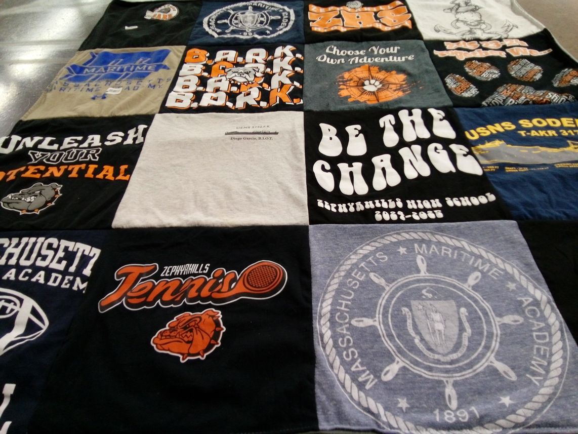 T-shirt quilt featuring zephyrhills tennis by Tammy from FL