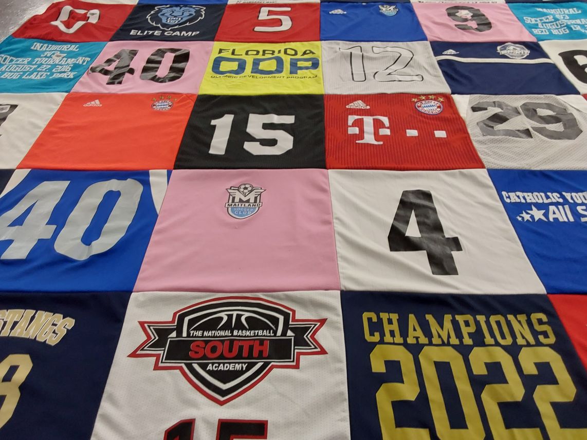 T-shirt quilt featuring none by Faith  from FL