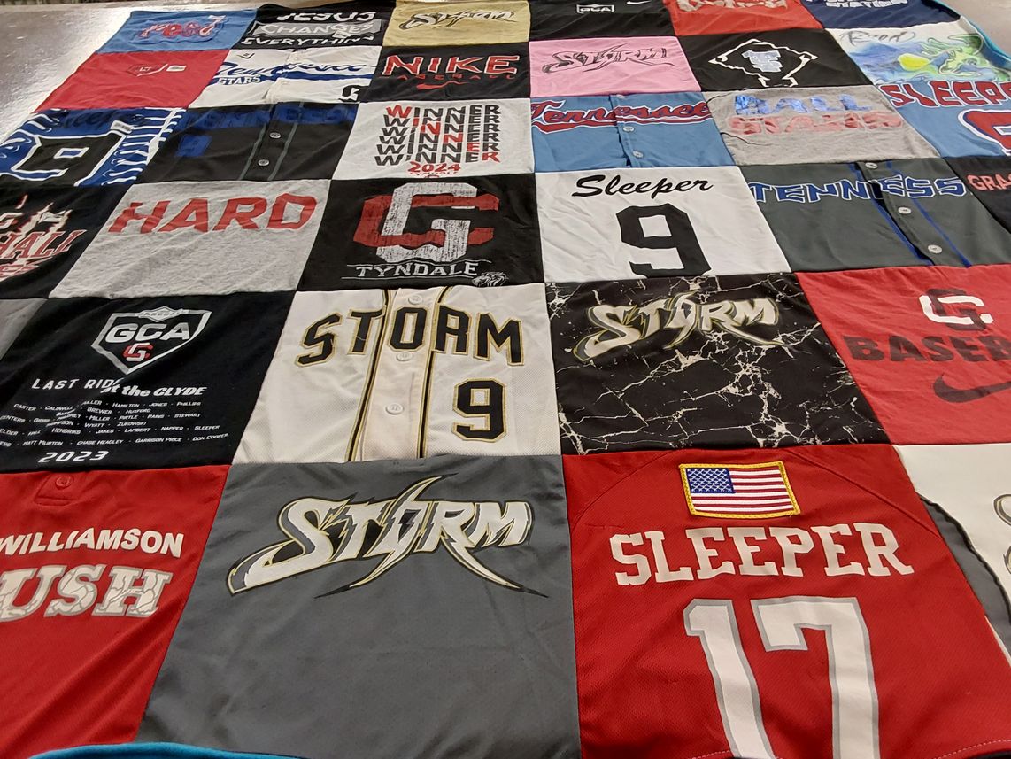 T-shirt quilt featuring storm by hannah from TN