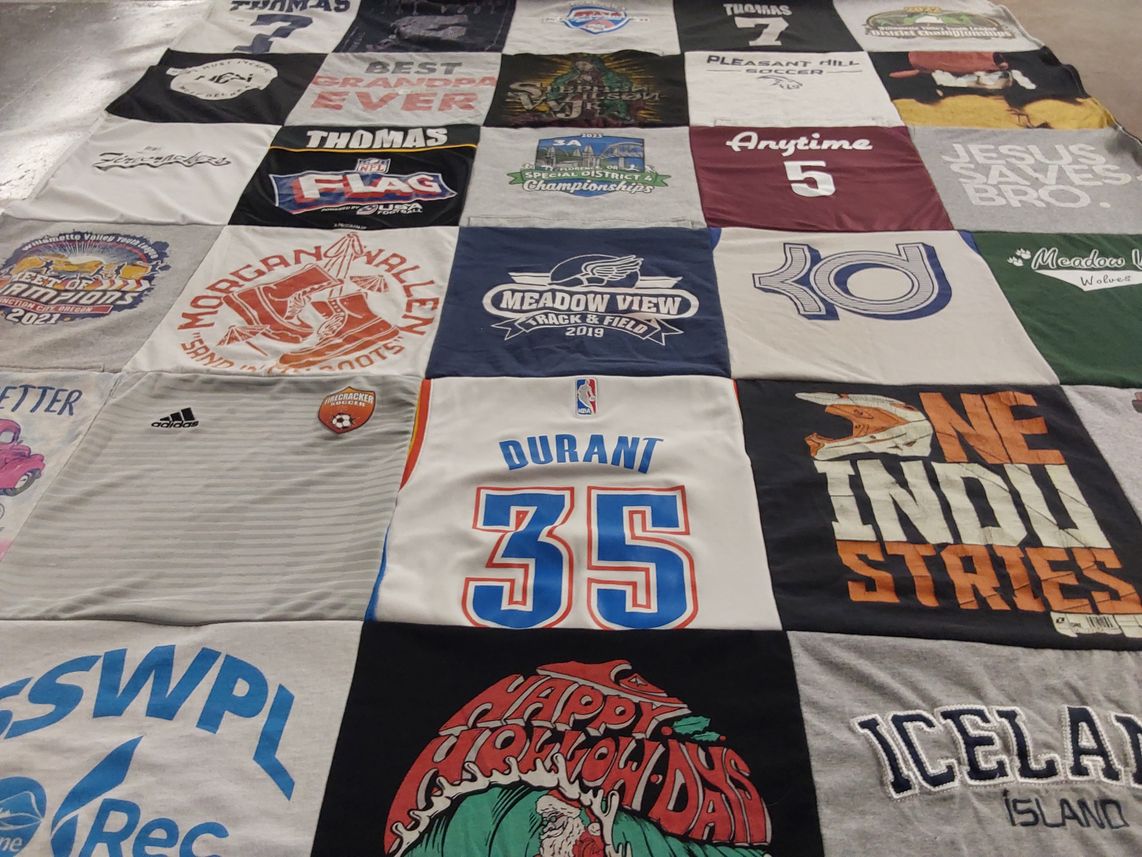T-shirt quilt featuring oklahoma city thunder by kristi from OR