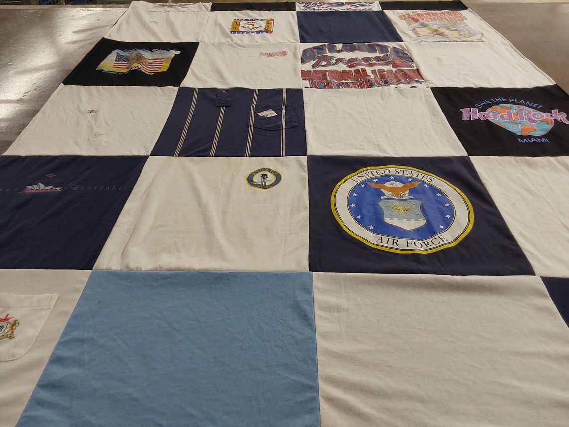 T-shirt quilt featuring atlanta braves by Felicia from GA
