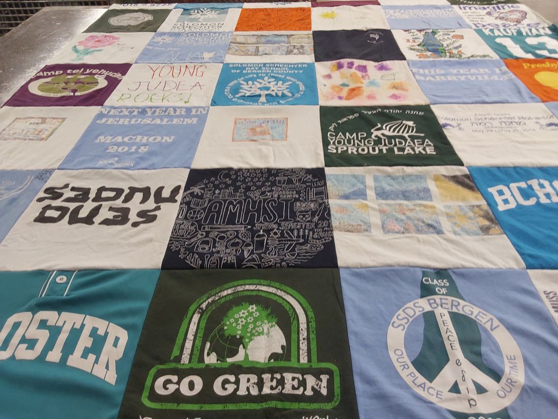 T-shirt quilt from american heritage school, ssds bergen by Zehava from NJ