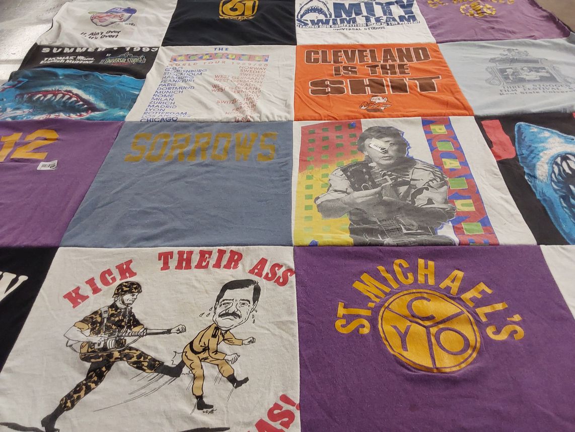 T-shirt quilt from st. michael's by John from MI