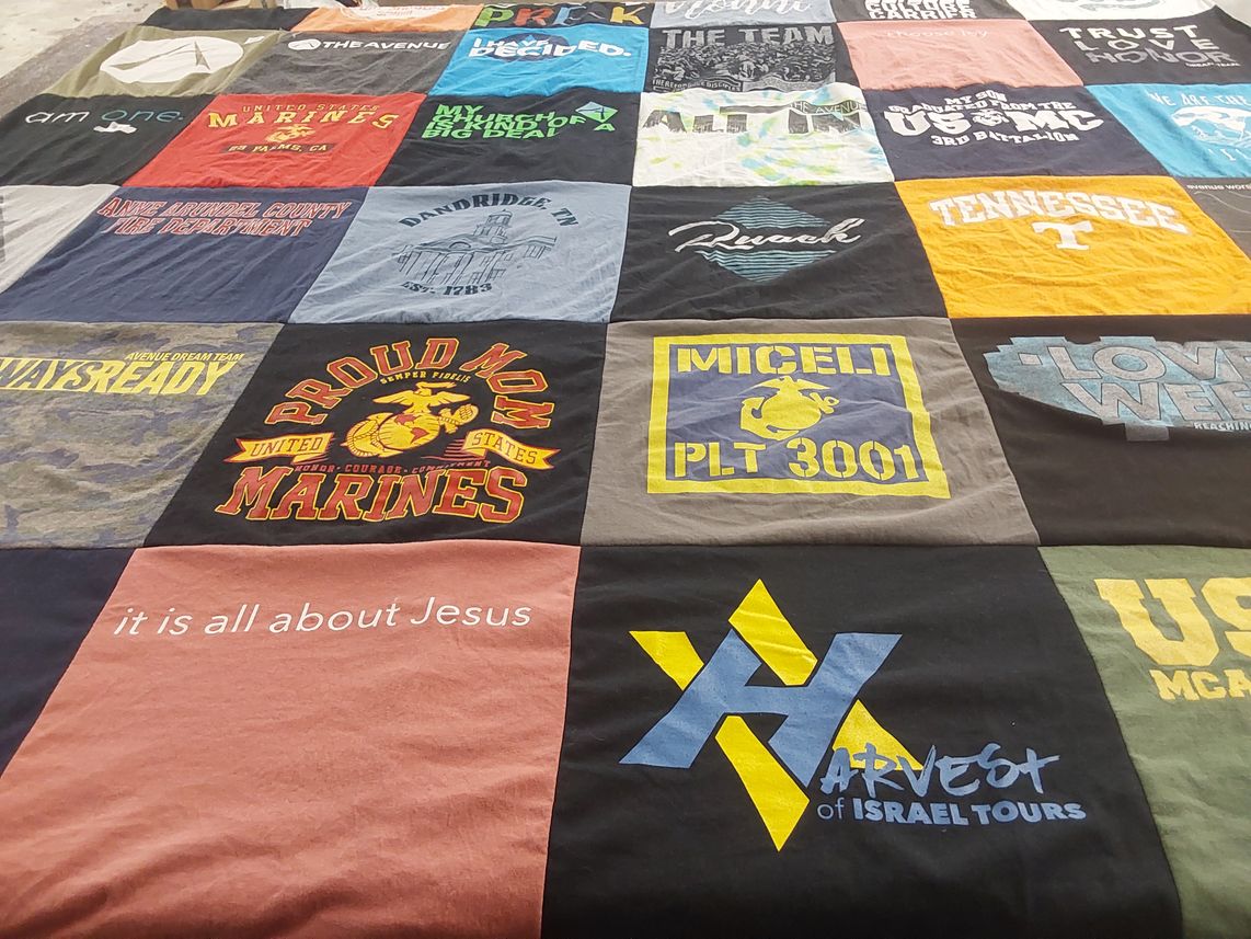 T-shirt quilt from university of tennessee by Tina from TN