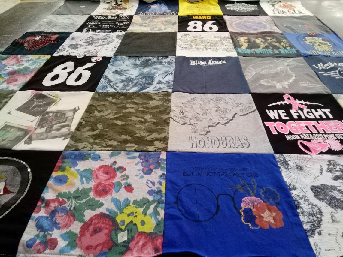 T-shirt quilt by Sandra from PA