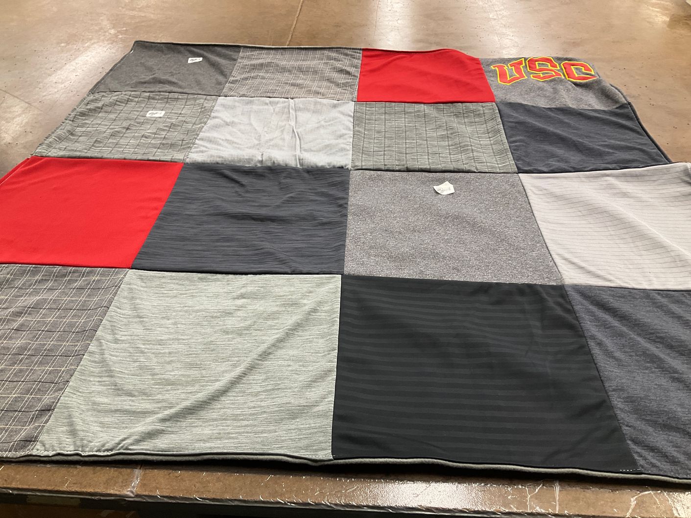 T-shirt quilt from university of southern california by Billie from CA