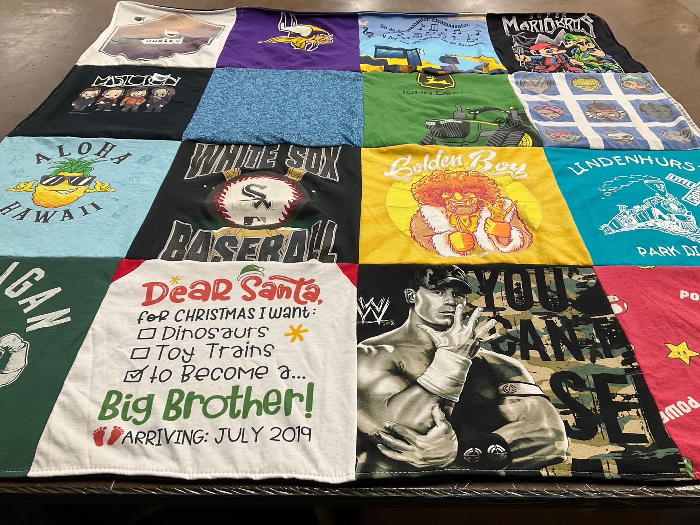 T-shirt quilt featuring chicago white sox by Ashley from IL