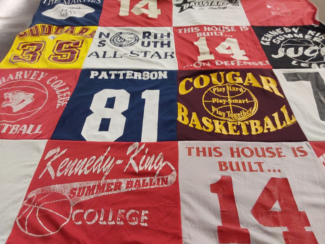T-shirt quilt featuring cougars basketball by Jason from IL