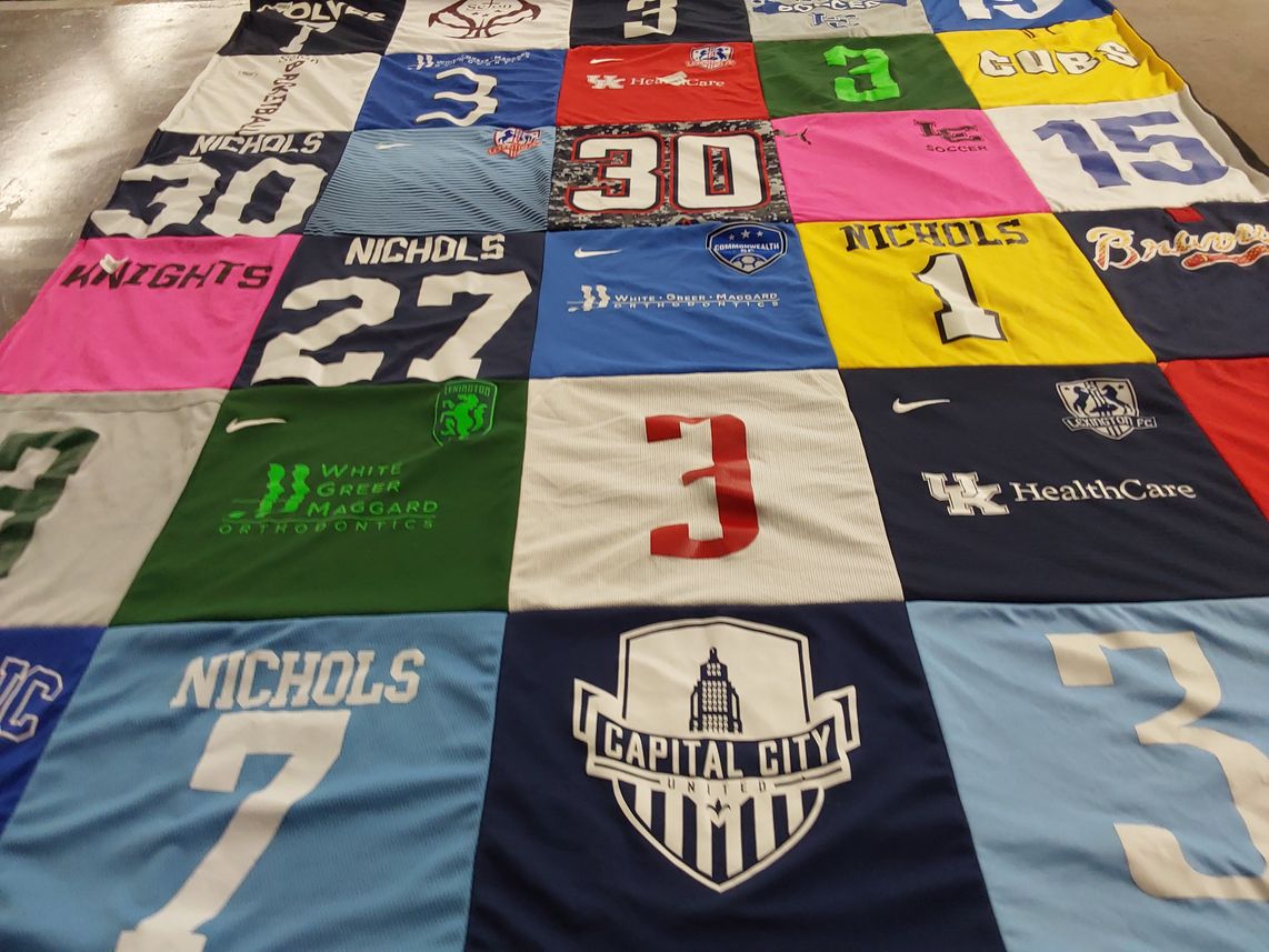 T-shirt quilt featuring capital city united by Bridget from KY