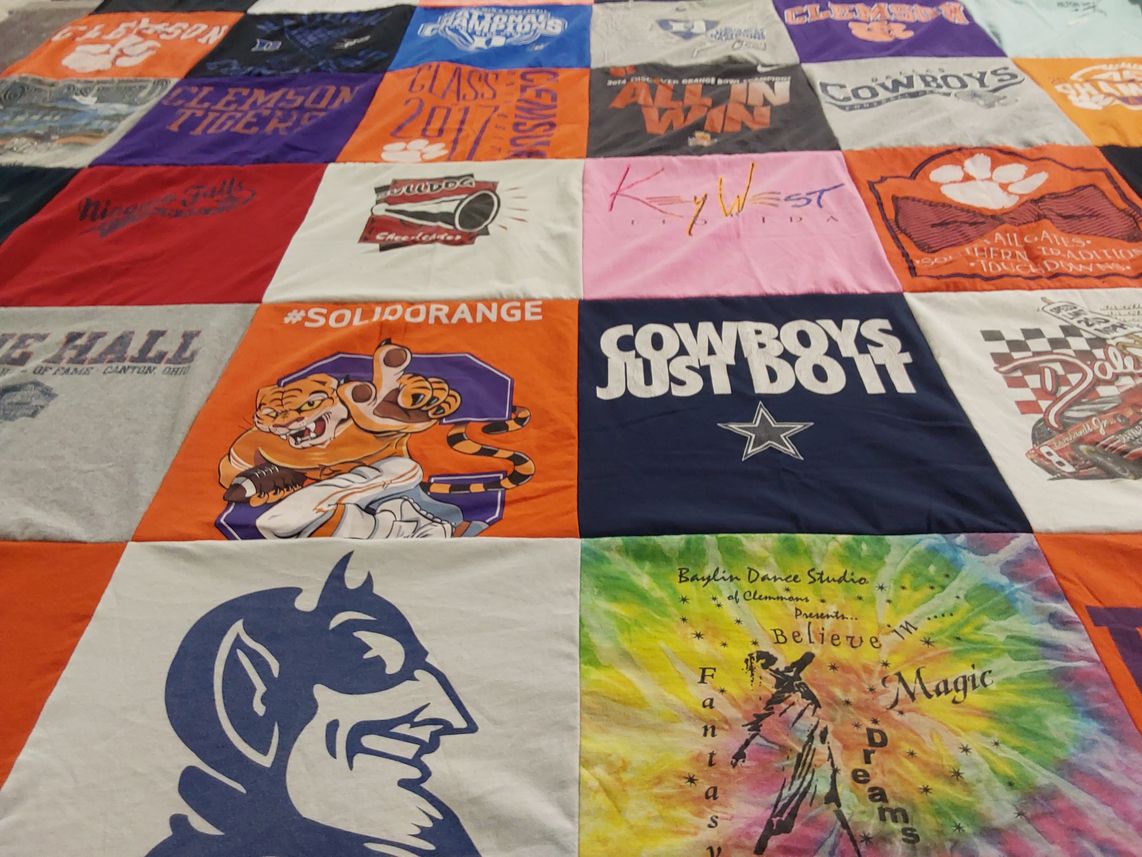 T-shirt quilt featuring dallas cowboys by Sharon from SC
