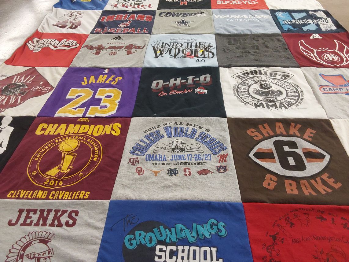 T-shirt quilt featuring cleveland cavaliers by Kimberly from OK