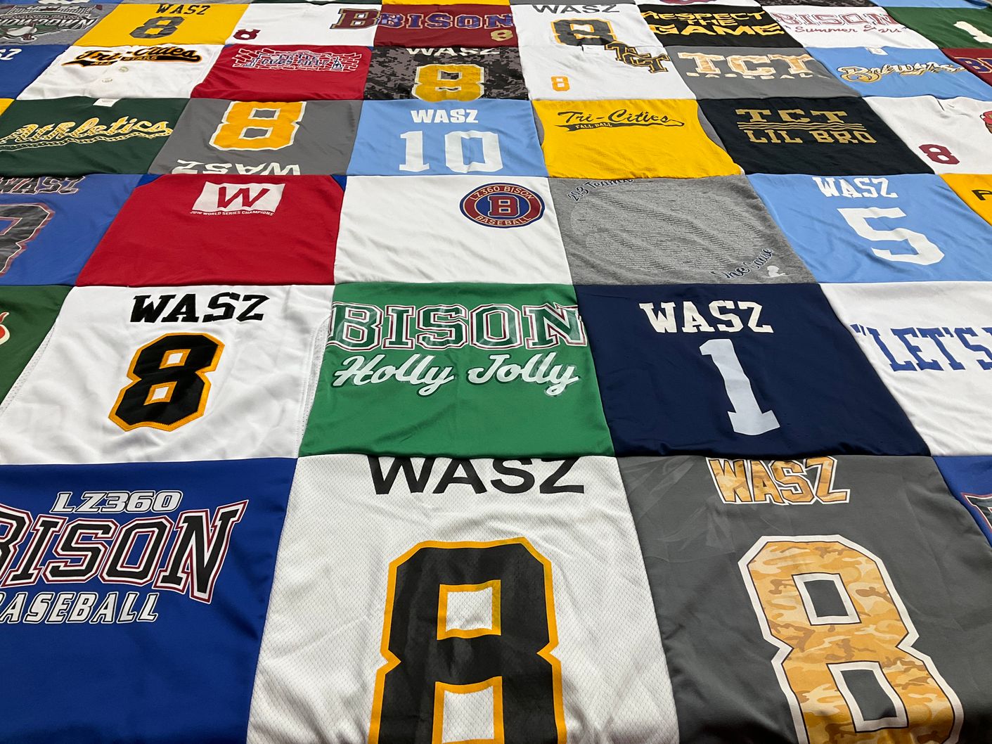 T-shirt quilt from bison by Melissa from IL