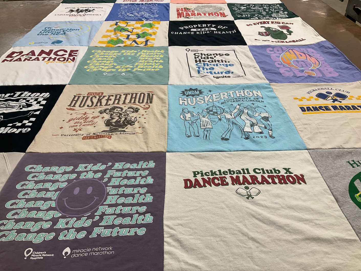 T-shirt quilt from university of nebraska lincoln by Jenna from NE