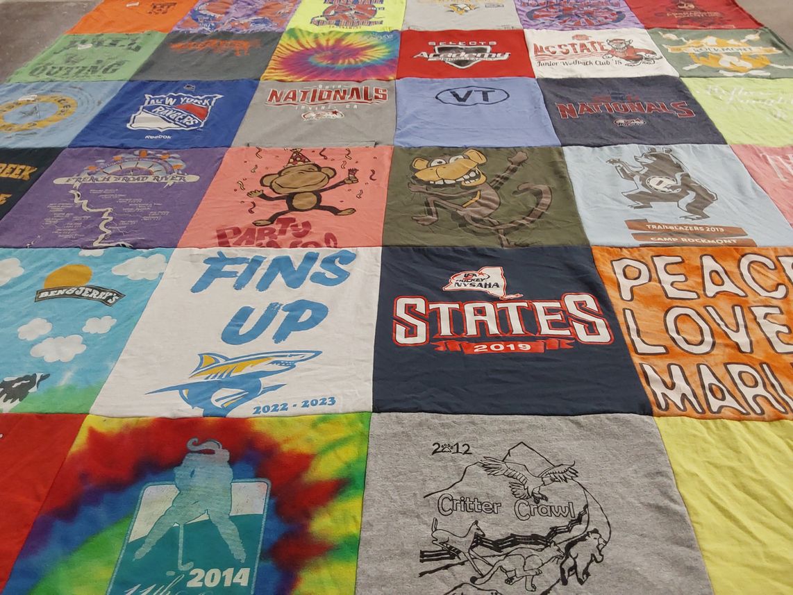 T-shirt quilt from north carolina state university by Virginia L from NC