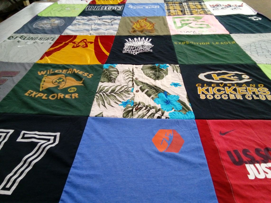 T-shirt quilt featuring cleveland kickers soccer club by Katelyn from OH