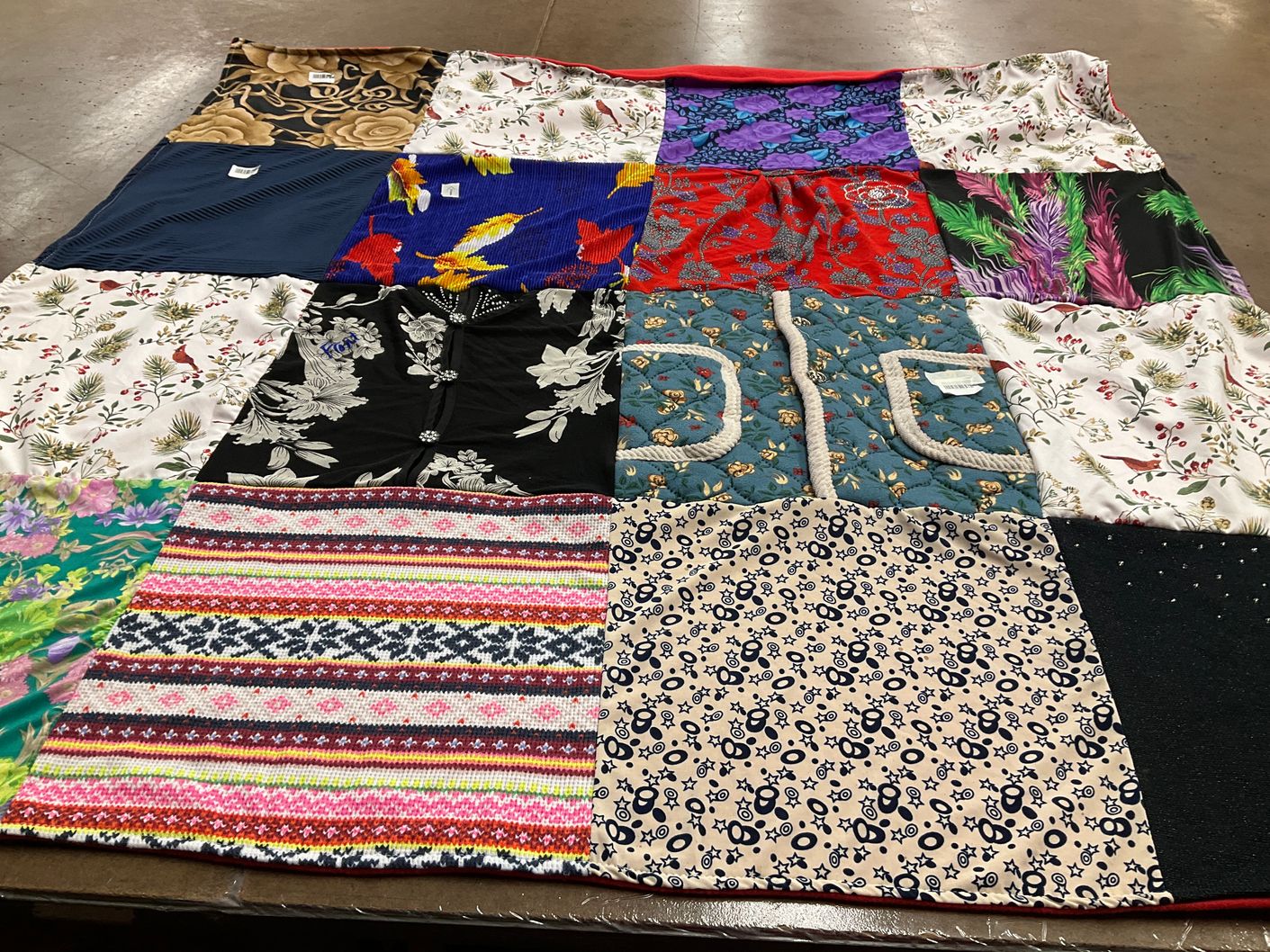 T-shirt quilt with sewing, quilting themes by ANNA from NV