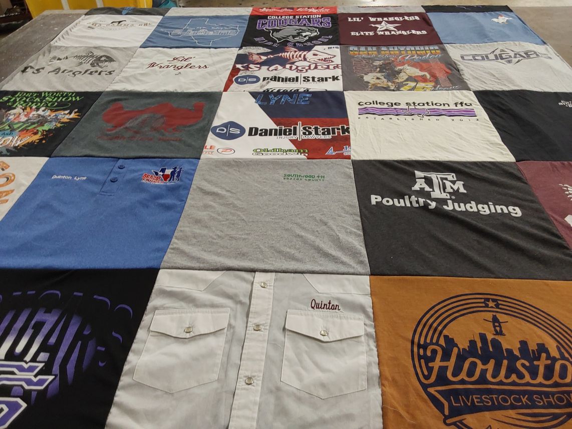 T-shirt quilt from texas a&m university by Shelby from TX