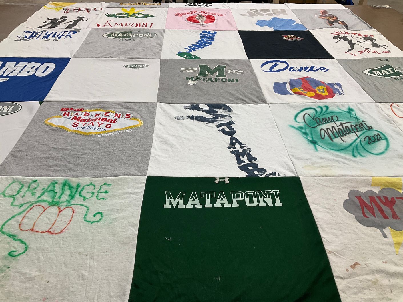 T-shirt quilt from mataponi high school by Guilherme from FL