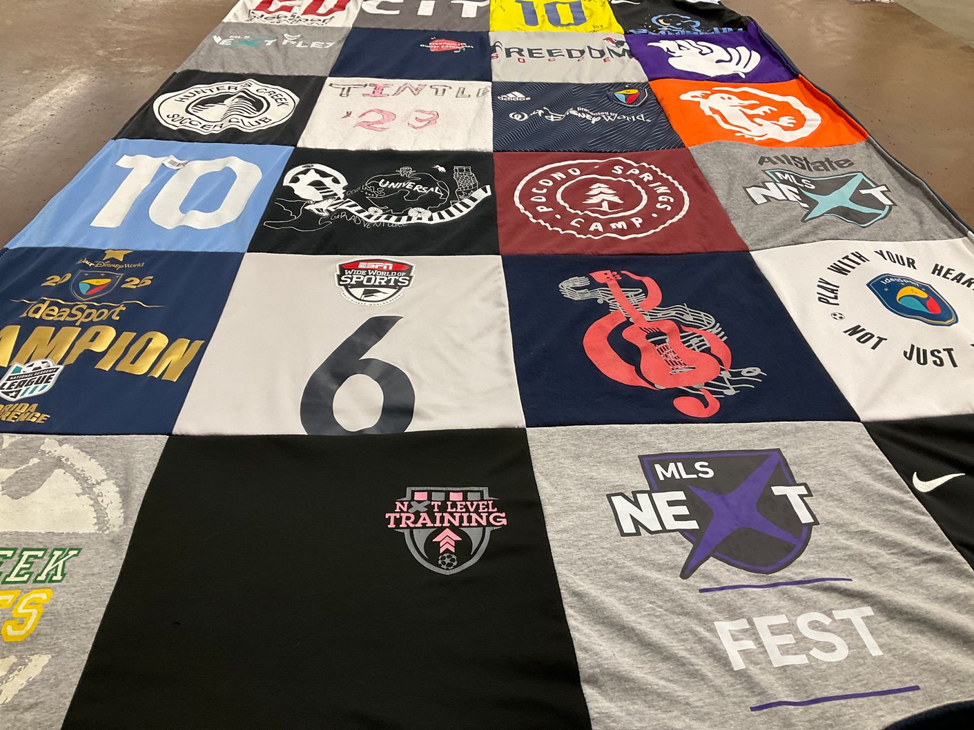 T-shirt quilt featuring mls next by Jodie from FL