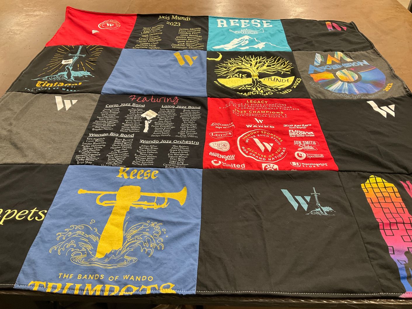 T-shirt quilt from wando high school by Nicole from SC