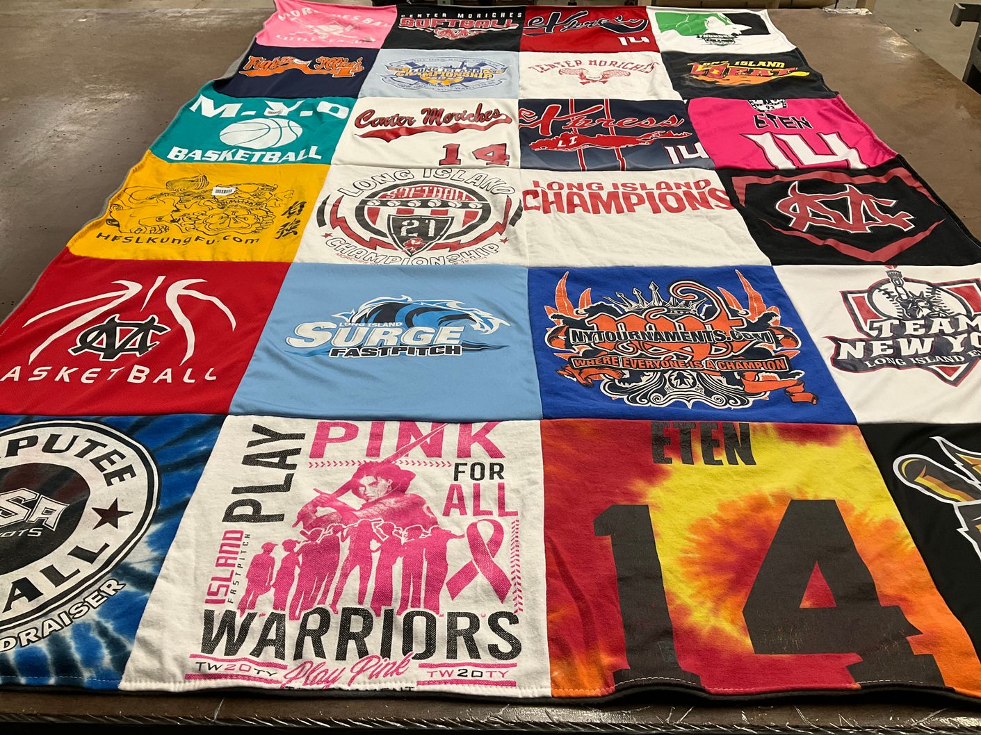 T-shirt quilt featuring long island champions, team new york by Karen from NY