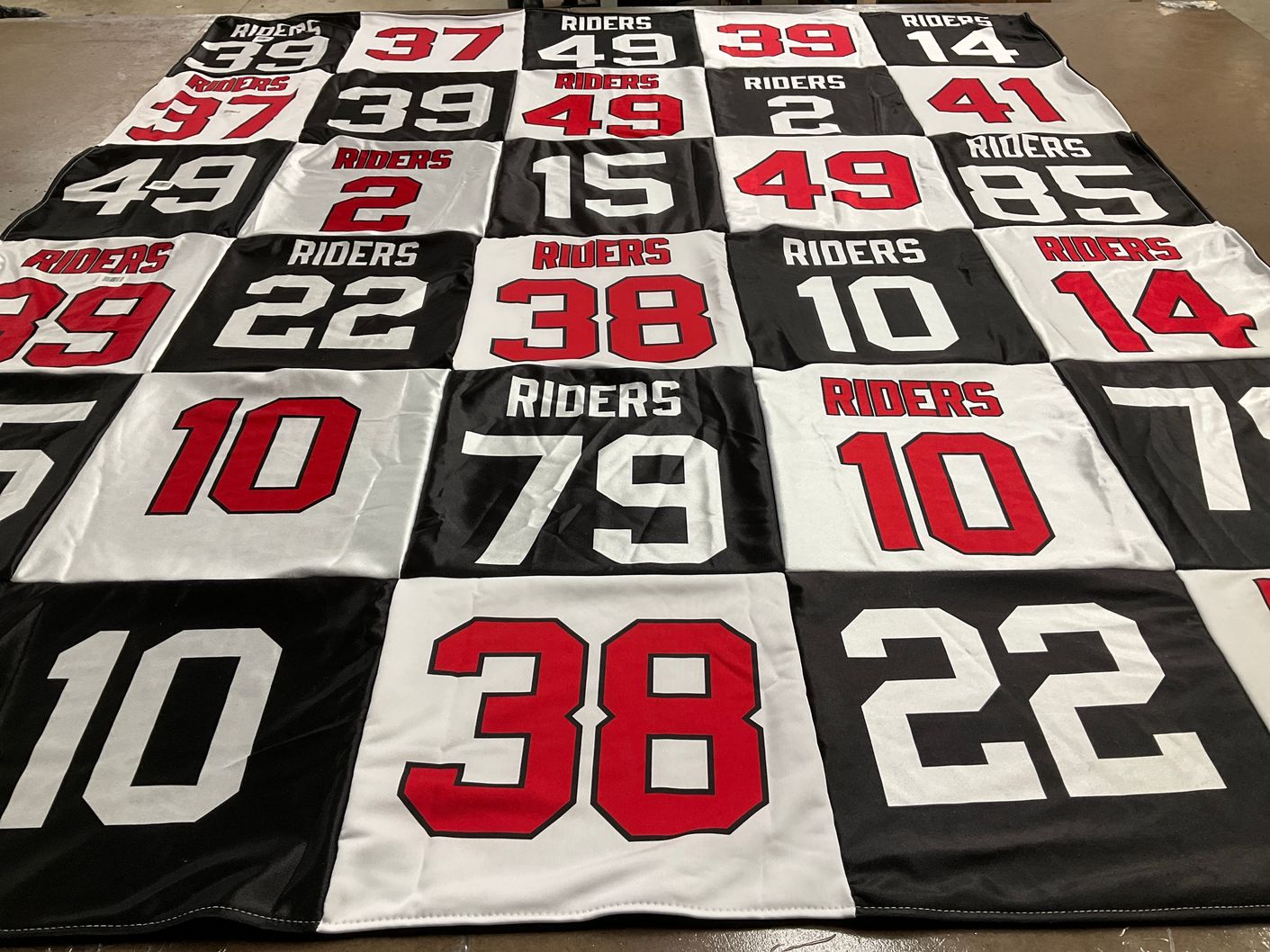 T-shirt quilt with sports themes by Allison from TX