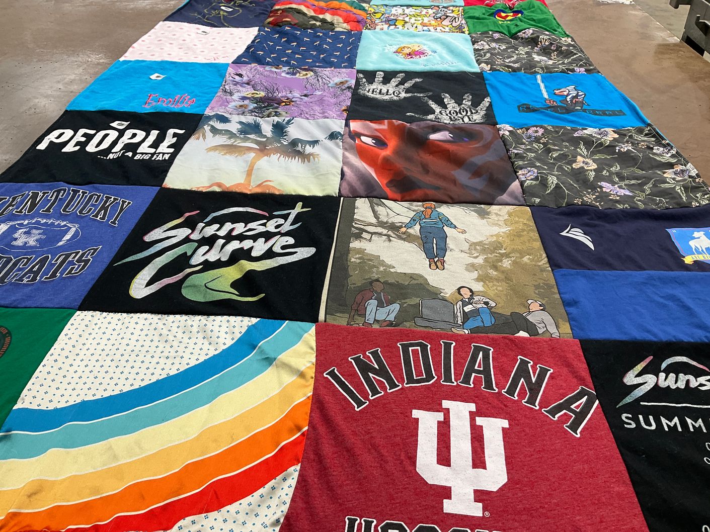 T-shirt quilt featuring university of kentucky by Ruth from IN