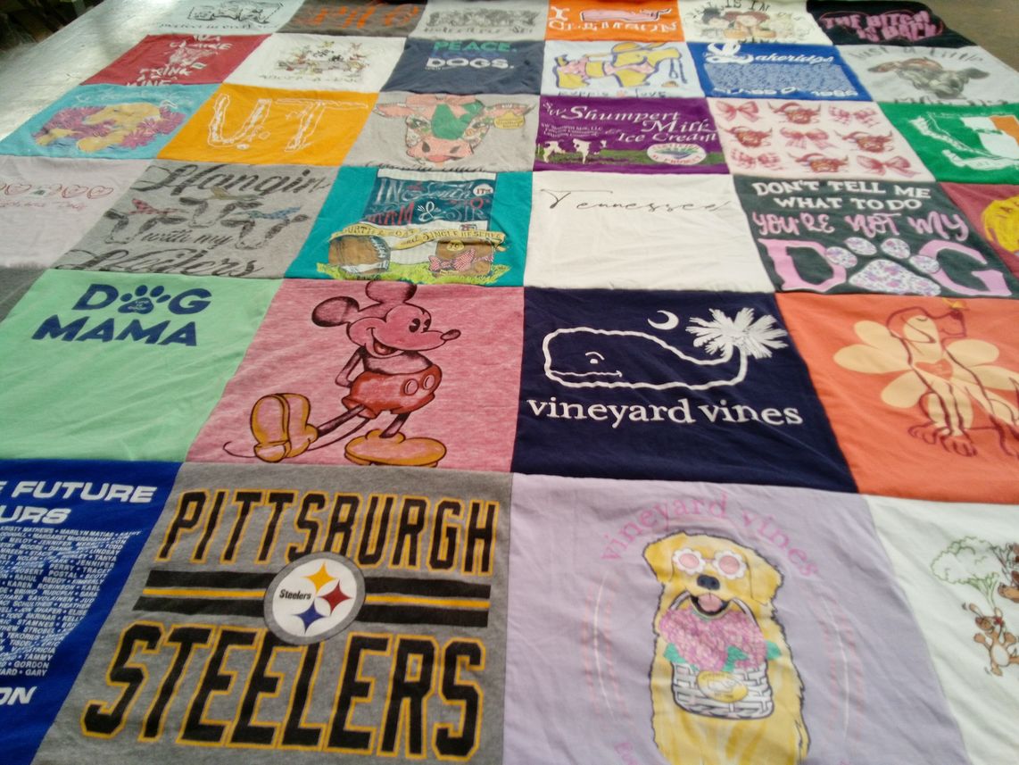 T-shirt quilt featuring pittsburgh steelers by Patricia from SC