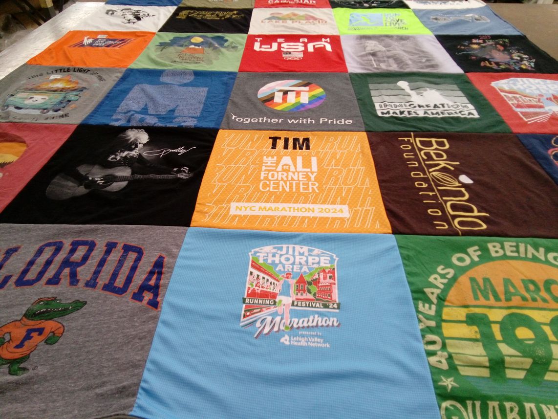 T-shirt quilt from university of florida by Timothy from NY