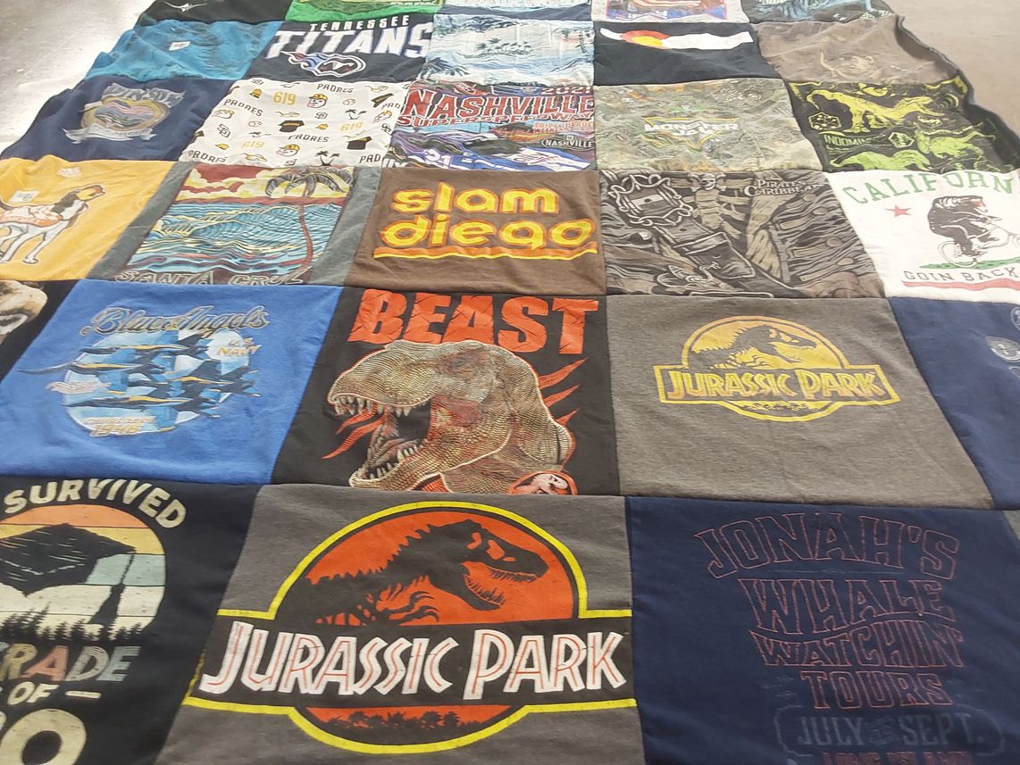 T-shirt quilt featuring tennessee titans by Christina from CA