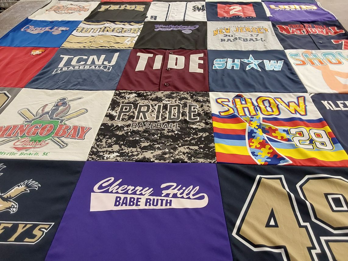 T-shirt quilt from the college of new jersey by Nick from NJ