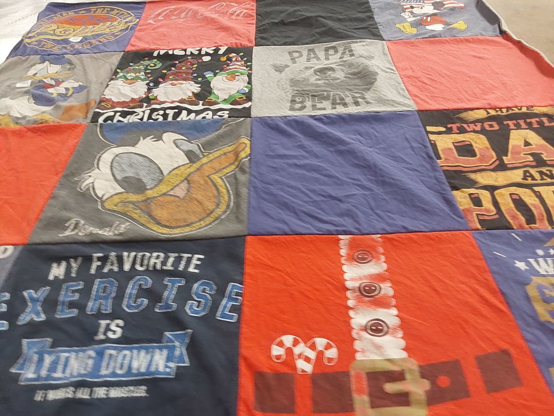 T-shirt quilt with disney, holidays themes by Alexa from SC
