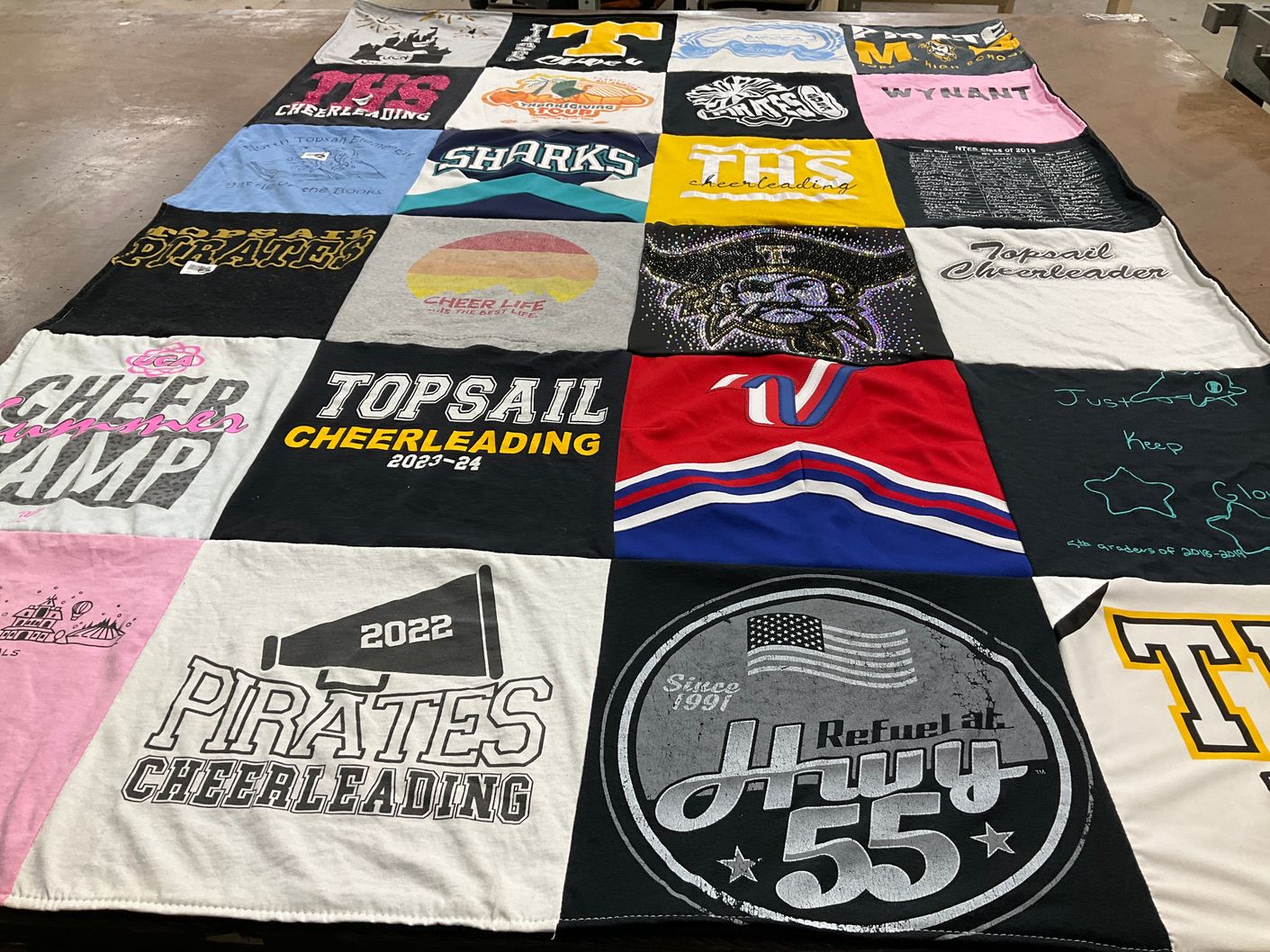 T-shirt quilt featuring none by Nicole from NC