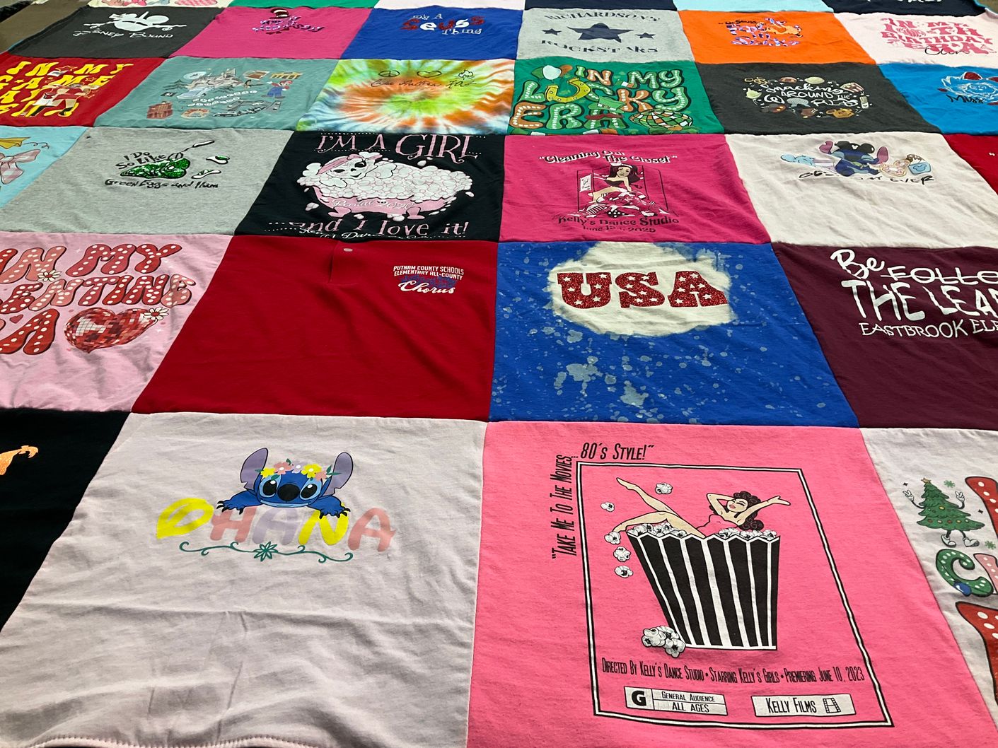 T-shirt quilt from anthony county schools by Kendra from WV